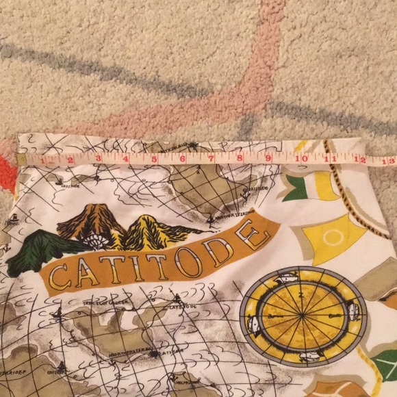 Vintage map pencil skirt - Picture 4 of 5